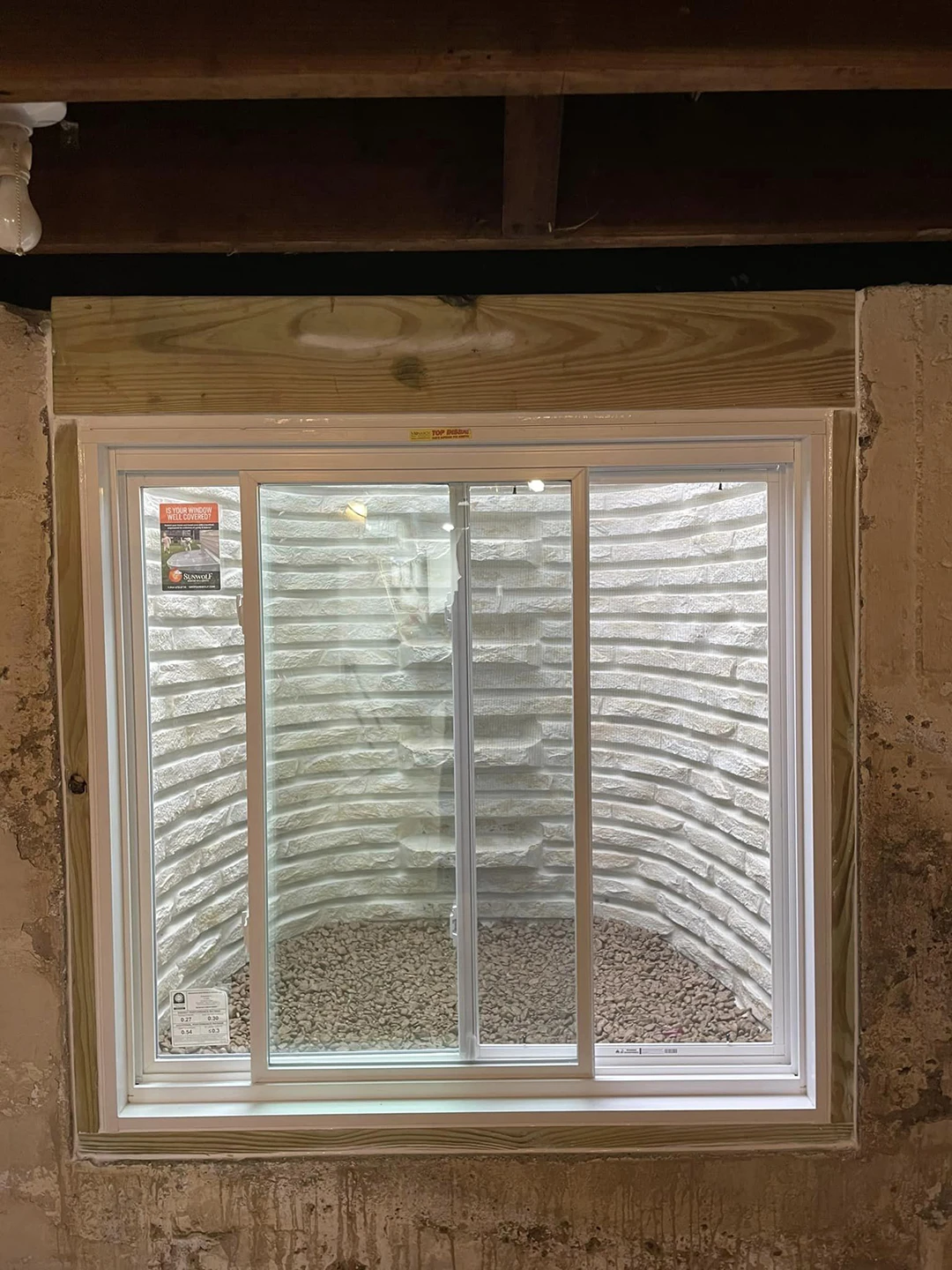 Quarry View Egress Window Well with Cover