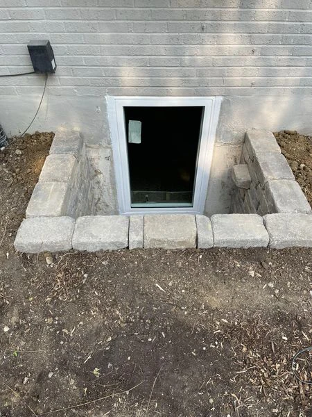 Egress Window and Edington Stone Window Well