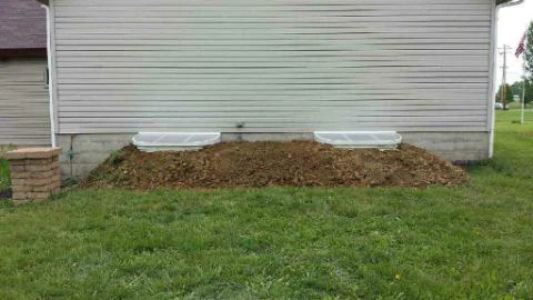 Buried Egress Window Wells with Covers